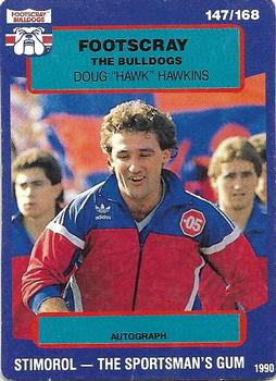 1990 AFL Scanlens Stimorol #147 Doug Hawkins Front
